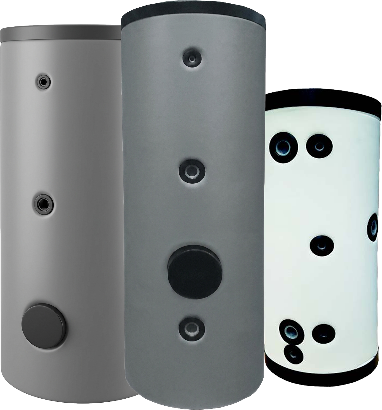 Bollitori sanitari mono e doppia serpentina, e accumuli per acqua tecnica refrigerata o riscaldata. Bollitori e Puffer